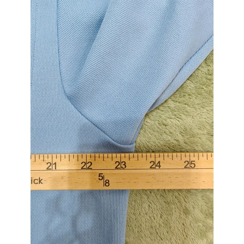 Nike Golf Polo Shirt Mens Sz L Light Blue Short Sleeve Dri-FIT Southwest Greens